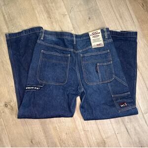 Phat Farmers Farm Carpenter Jeans Vintage 34x34 Dark Wash Oversized Baggy Style